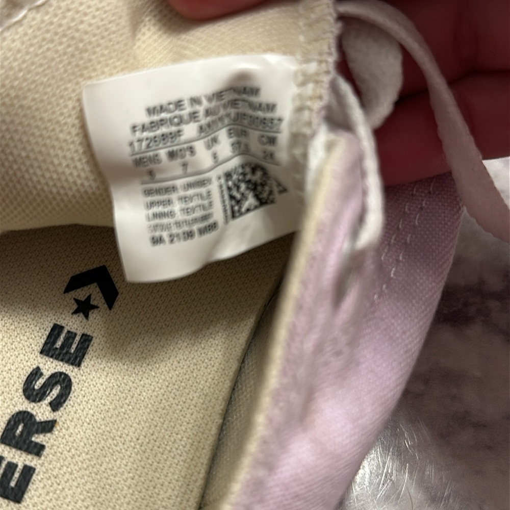Converse all star sneakers lavender size w 7 m 5 - Picture 5 of 5